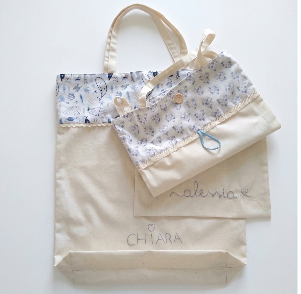 Sporta con ricamo personalizzato